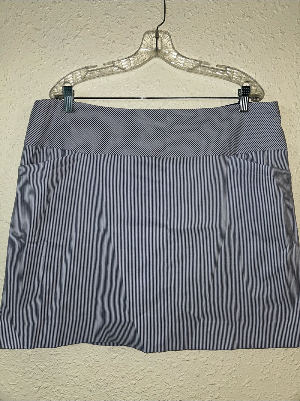 S.C. & Co Striped Blue Pencil Skirt - Women's Classic